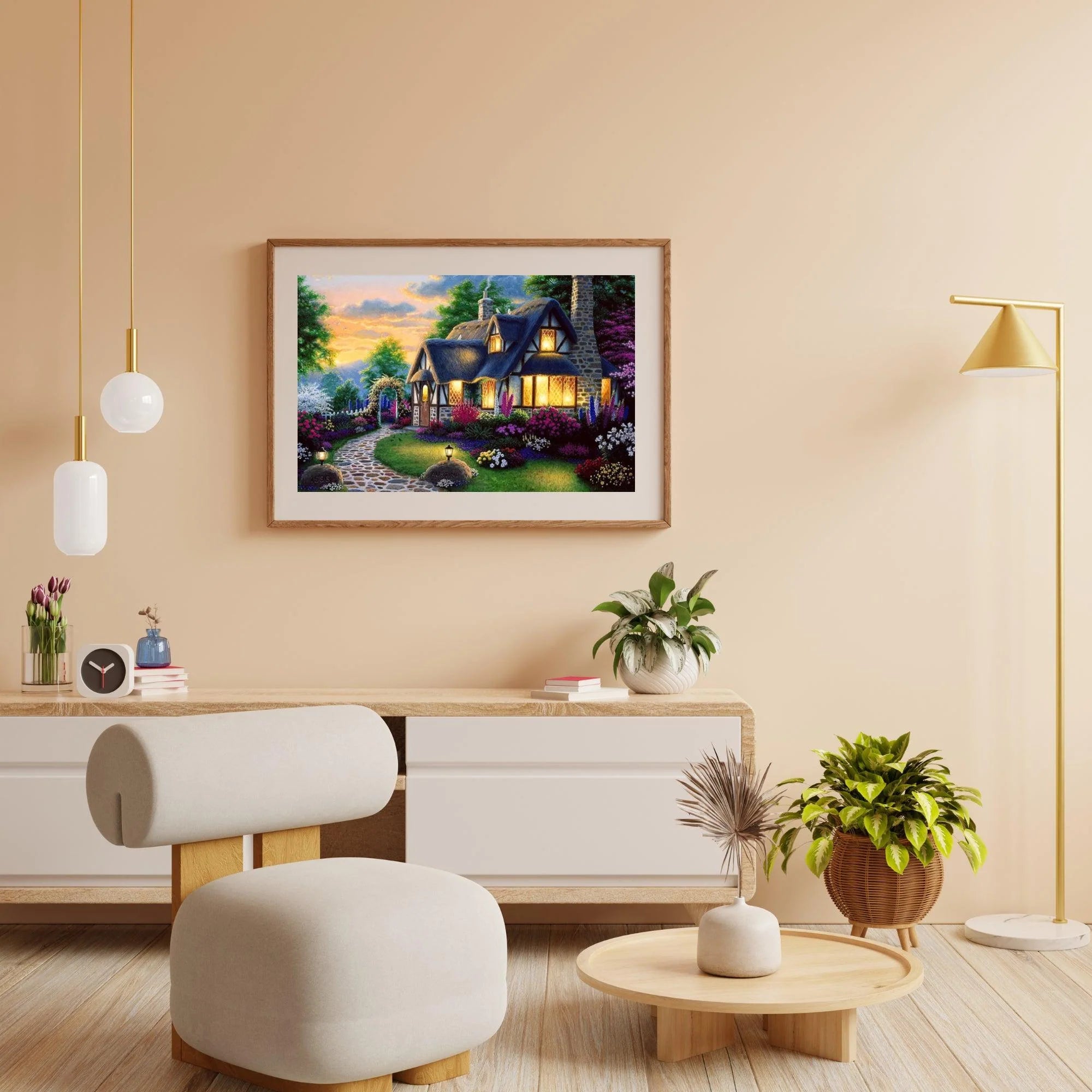 Diamond Painting Berghuis et jardin - SEOS Shop ®