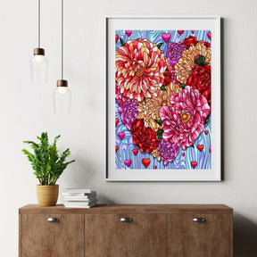 Diamond Painting Fleurs Cœur - SEOS Shop ®