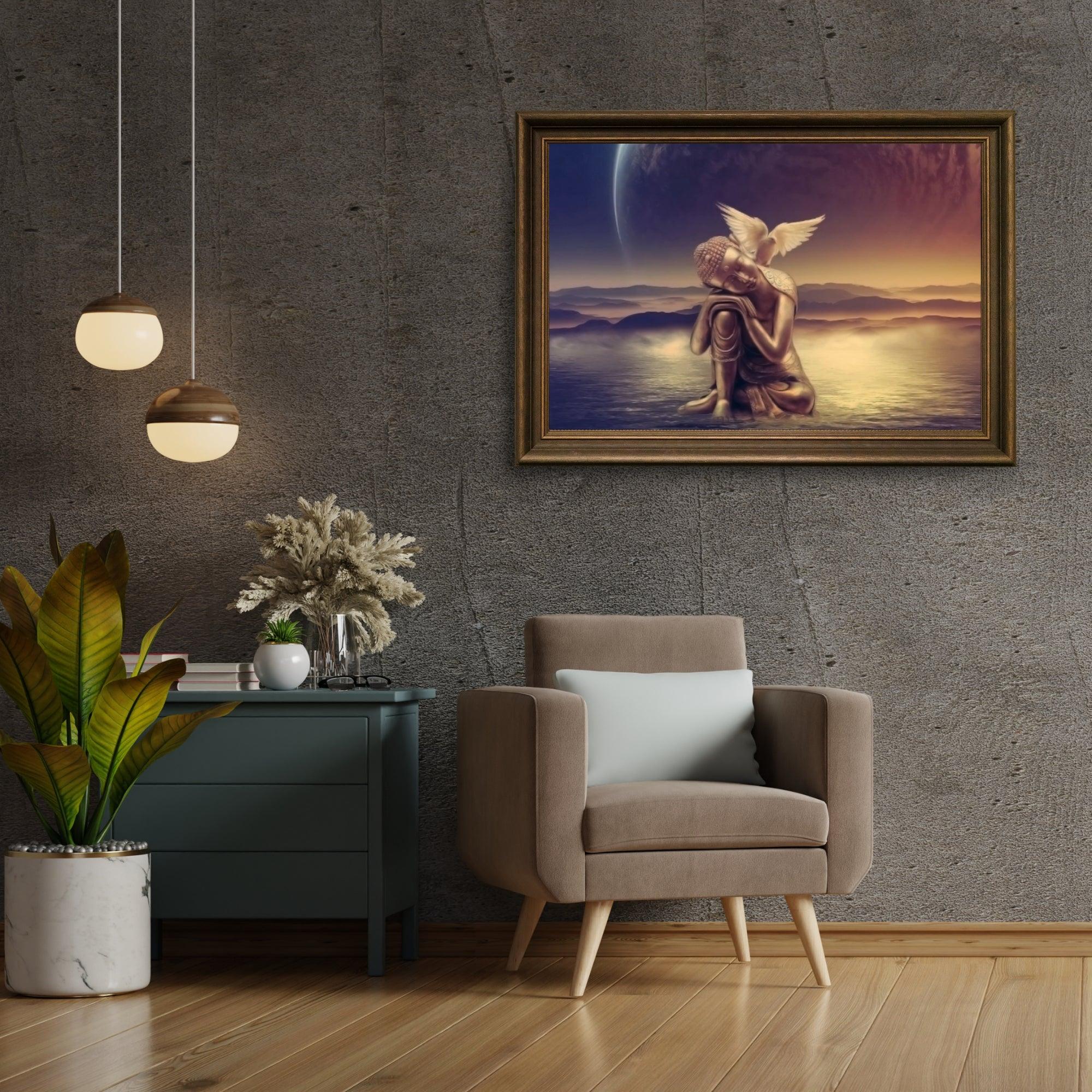 Diamond Painting Bouddha avec lune - SEOS Shop ®