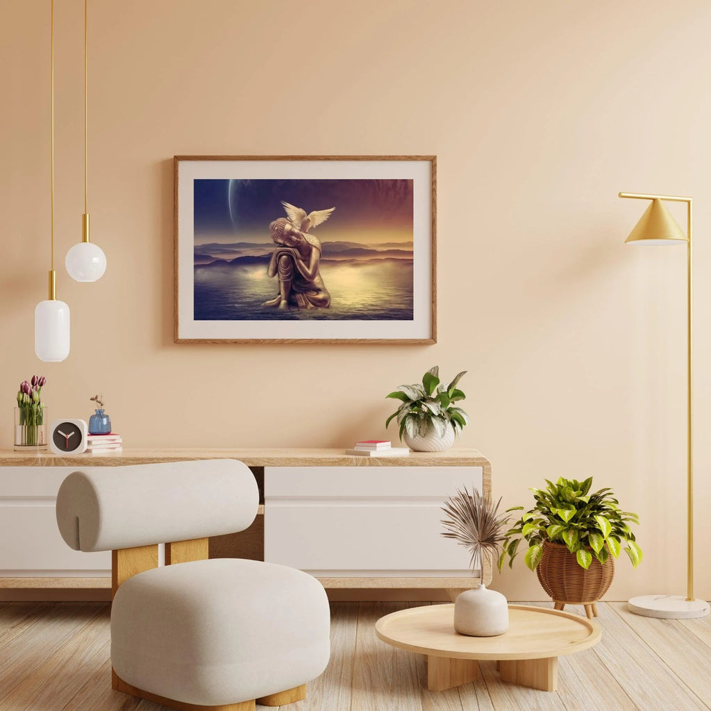 Diamond Painting Bouddha avec lune - SEOS Shop ®