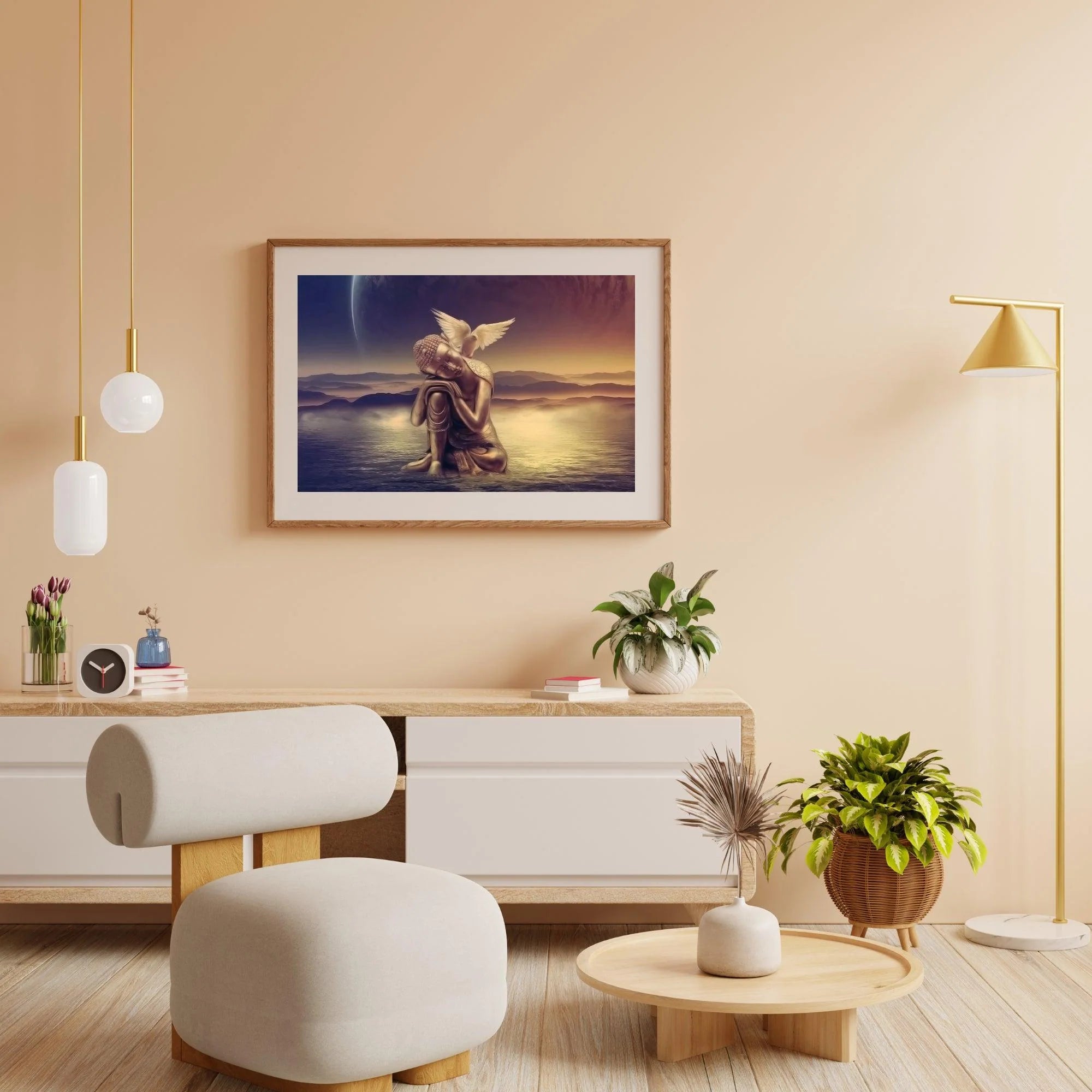 Diamond Painting Bouddha avec lune - SEOS Shop ®
