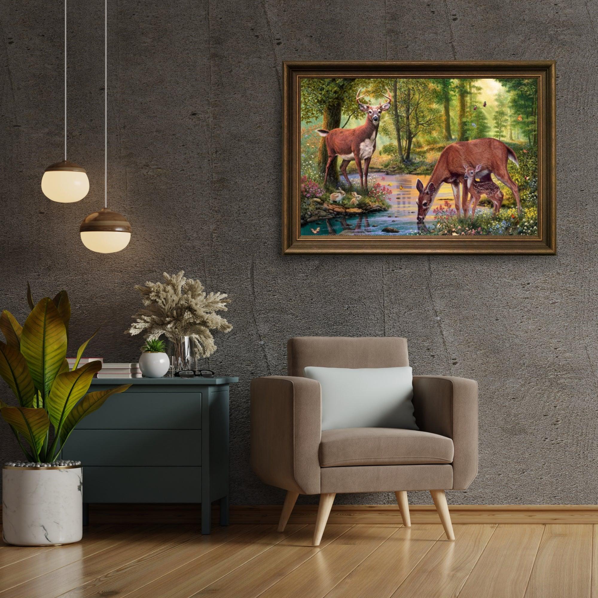 Diamond Painting Cerfs Eau Potable - SEOS Shop ®