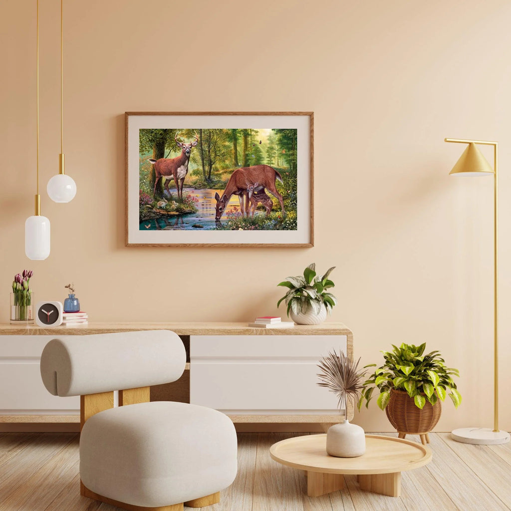 Diamond Painting Cerfs Eau Potable - SEOS Shop ®