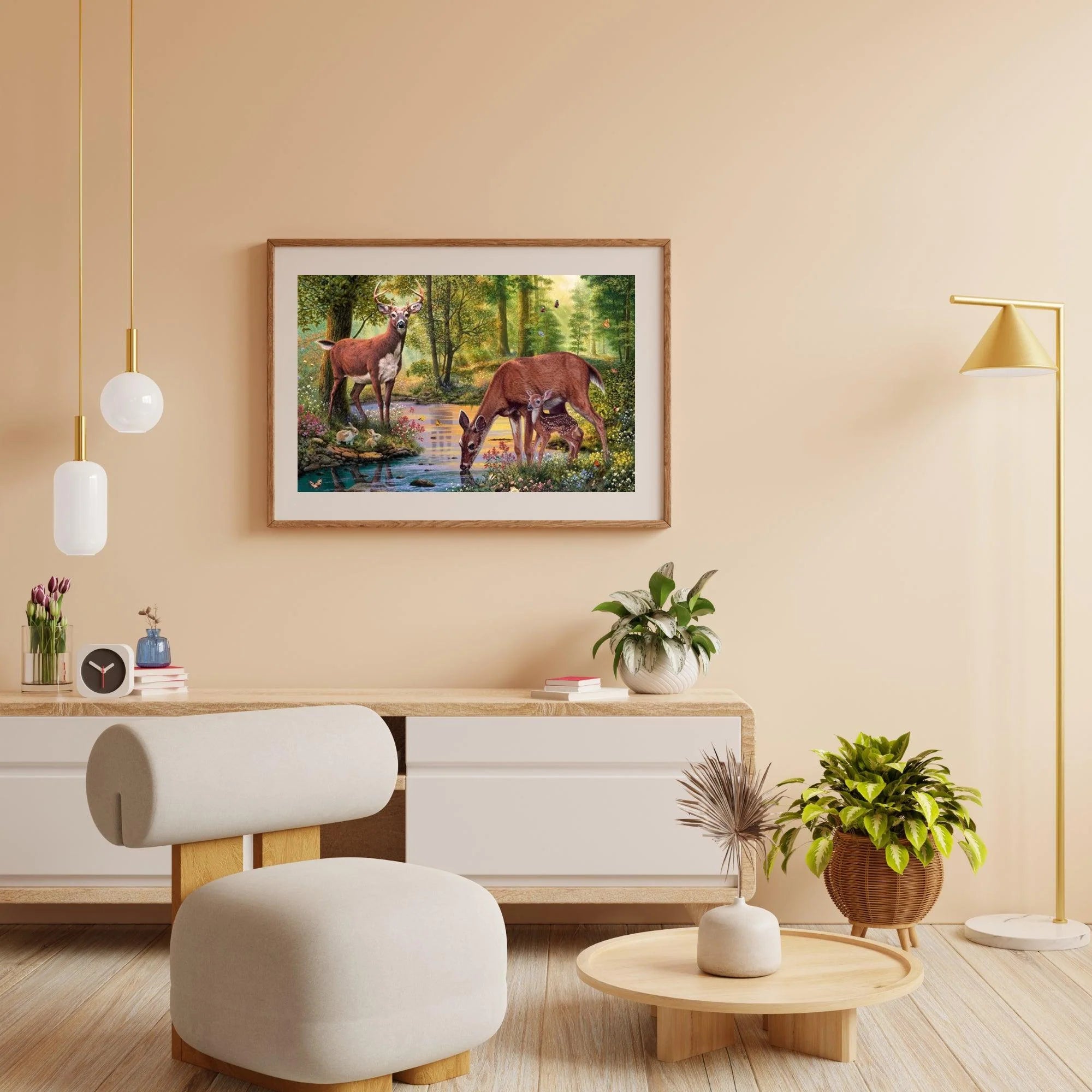 Diamond Painting Cerfs Eau Potable - SEOS Shop ®
