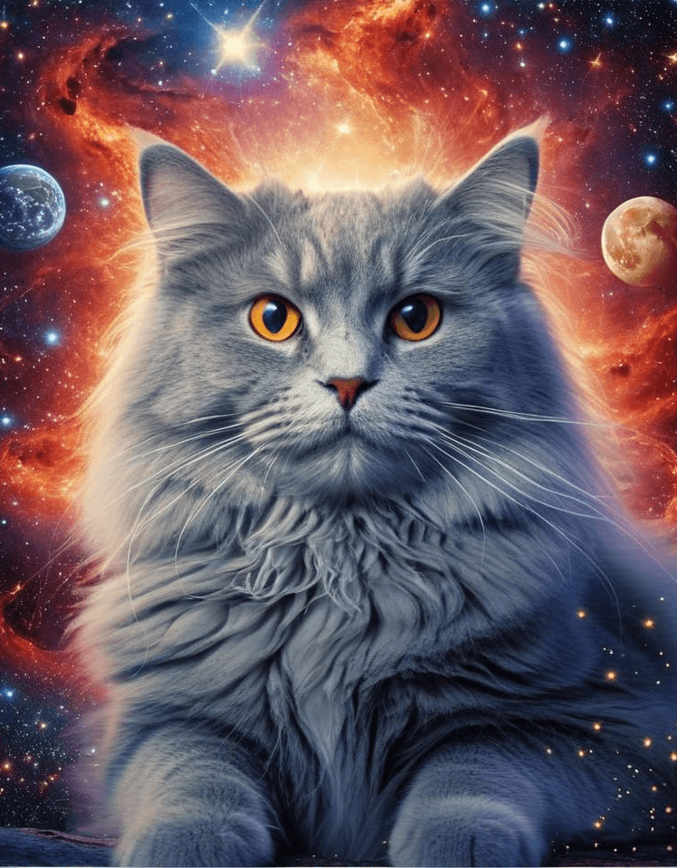 Diamond Painting Chat dans l'espace - SEOS Shop ®