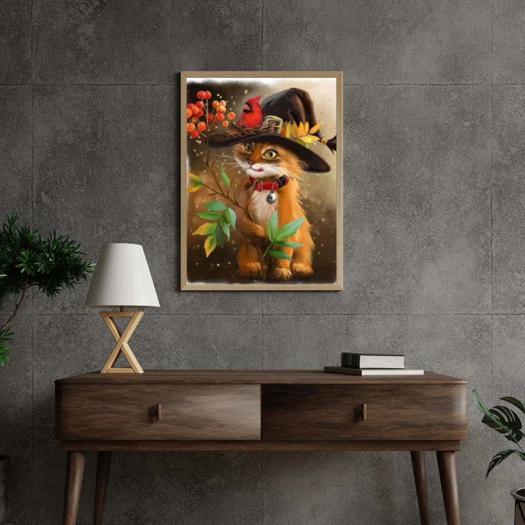 Diamond Painting Chat avec chapeau - SEOS Shop ®