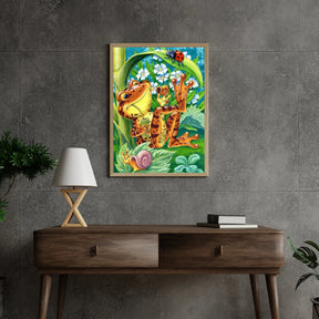 Diamond Painting Grenouille avec coccinelle - SEOS Shop ®