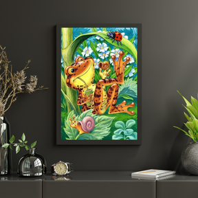 Diamond Painting Grenouille avec coccinelle - SEOS Shop ®