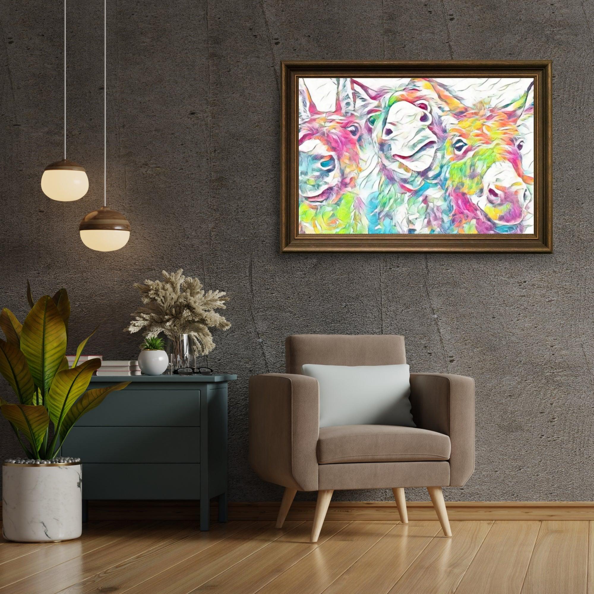 Diamond Painting ânes colorés - SEOS Shop ®