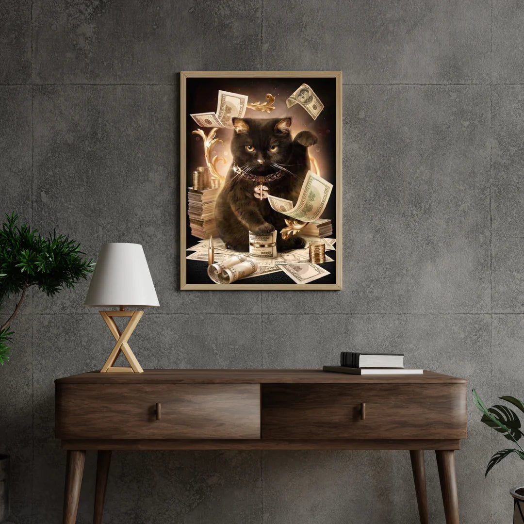 Diamond Painting Chat noir moderne - SEOS Shop ®