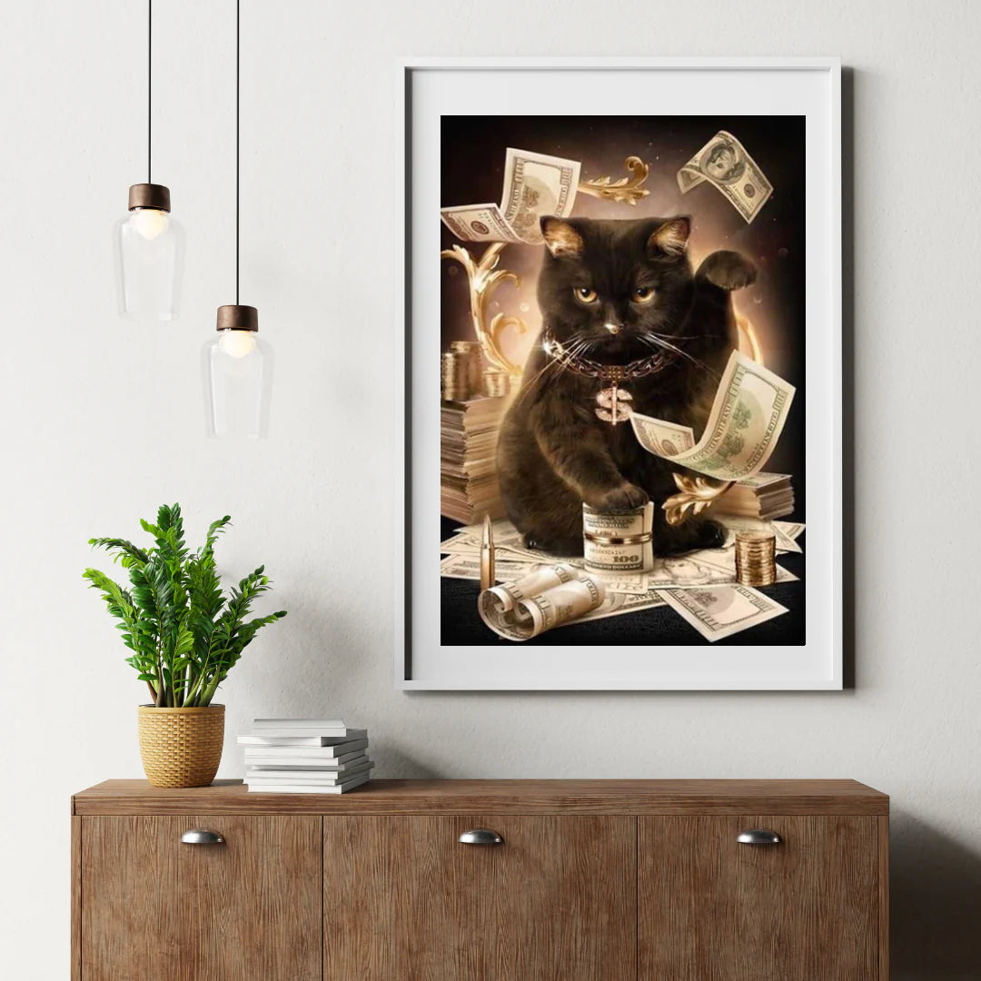 Diamond Painting Chat noir moderne - SEOS Shop ®