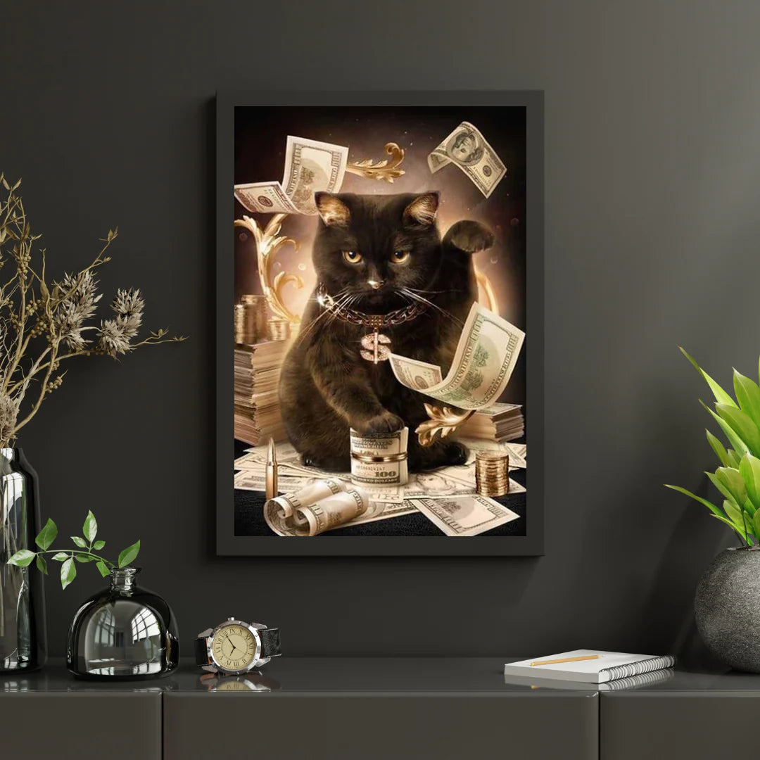 Diamond Painting Chat noir moderne - SEOS Shop ®