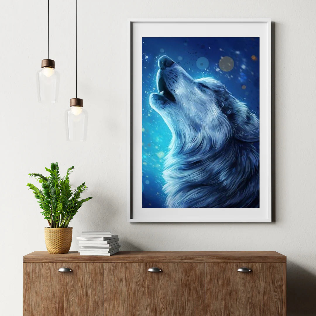 Diamond Painting Beau Loup Rugissant - SEOS Shop ®