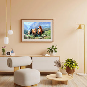 Diamond Painting Chevaux dans un champ - SEOS Shop ®