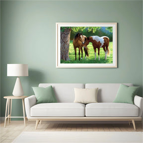Diamond Painting Chevaux sous un arbre - SEOS Shop ®