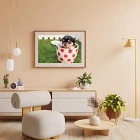 Diamond Painting Chiot dans une tasse 45x30 cm - SEOS Shop®