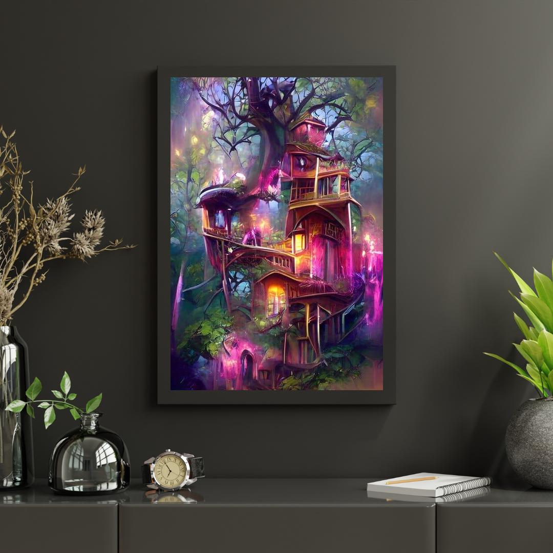 Diamond Painting Arbre Rose Maison - SEOS Shop ®