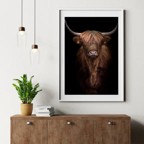 Diamond Painting Highlander écossais - Highlander écossais roux-brun de près - SEOS Shop ®