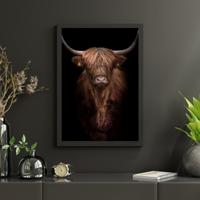 Diamond Painting Highlander écossais - Highlander écossais roux-brun de près - SEOS Shop ®