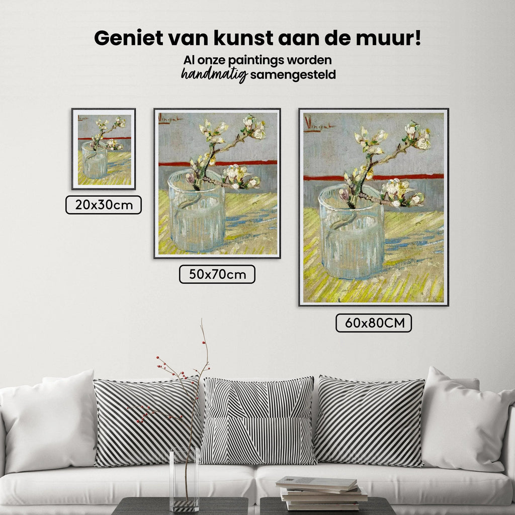 Diamond Painting Branche de fleurs d'amandier dans un verre - SEOS Shop ®