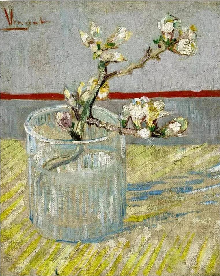 Diamond Painting Branche de fleurs d'amandier dans un verre - SEOS Shop ®