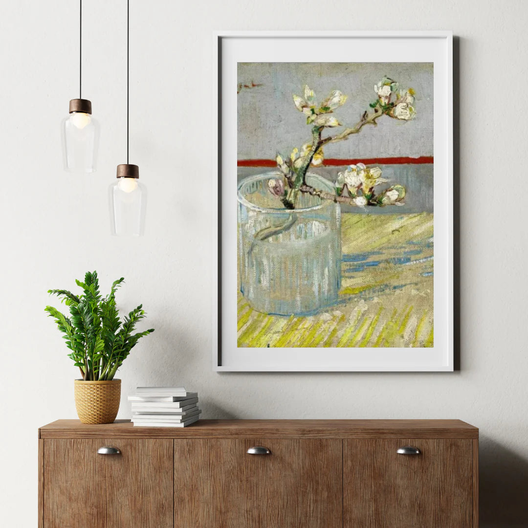 Diamond Painting Branche de fleurs d'amandier dans un verre - SEOS Shop ®