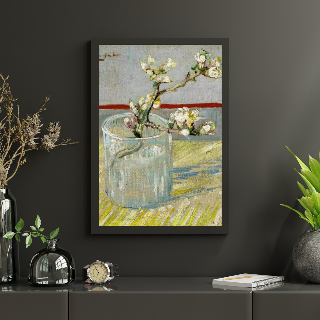 Diamond Painting Branche de fleurs d'amandier dans un verre - SEOS Shop ®