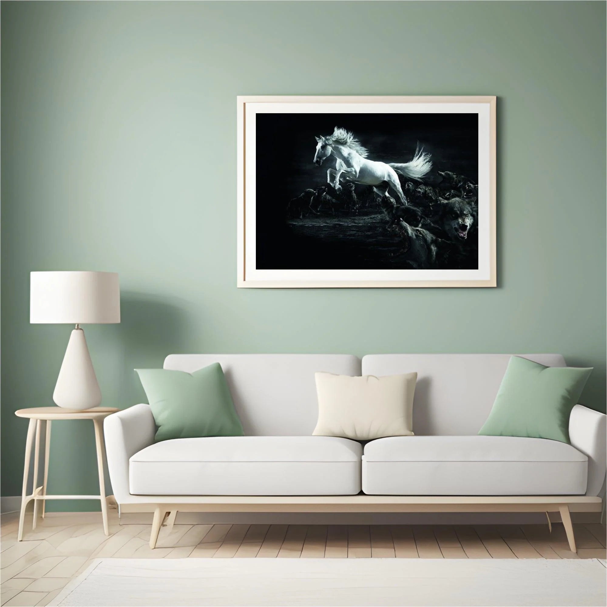 Diamond Painting Avec cheval et loups - SEOS Shop ®