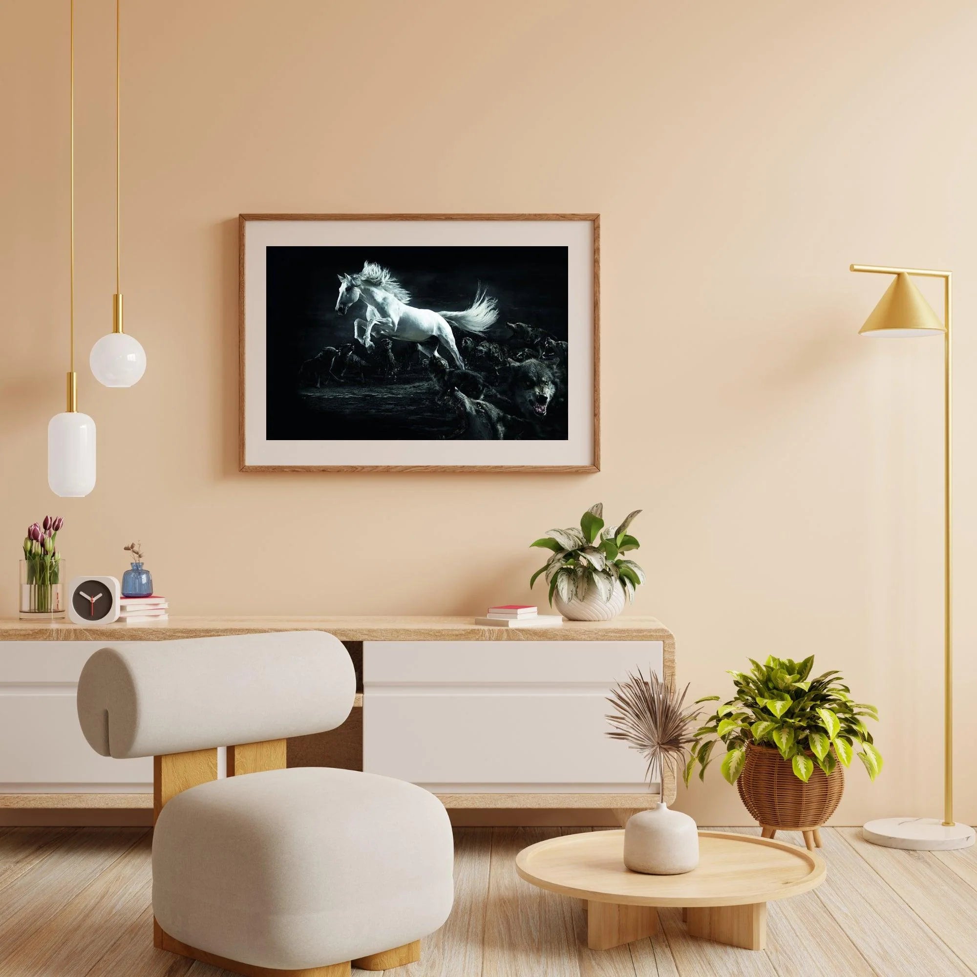 Diamond Painting Avec cheval et loups - SEOS Shop ®