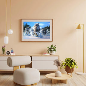 Diamond Painting Loups courant dans la neige – SEOS Shop ®