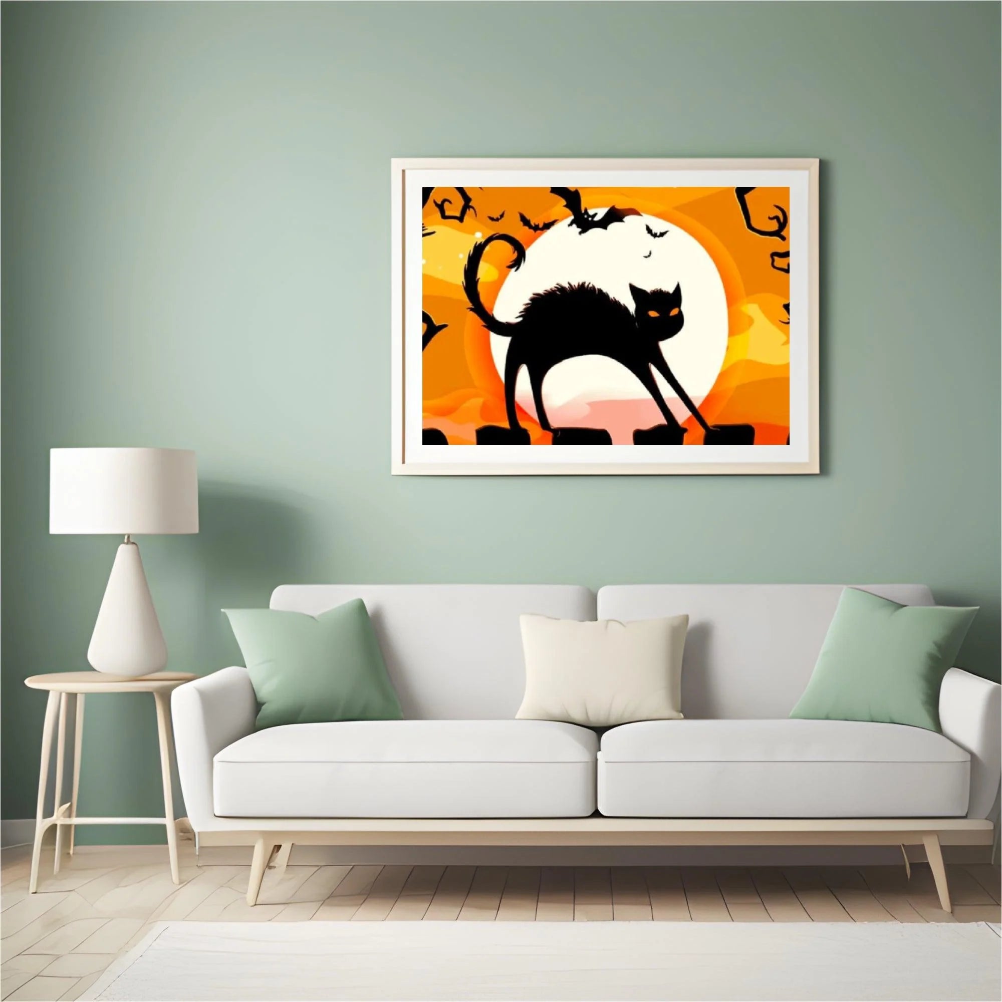 Diamond Painting Chat Noir Dans La Nuit - SEOS Shop ®