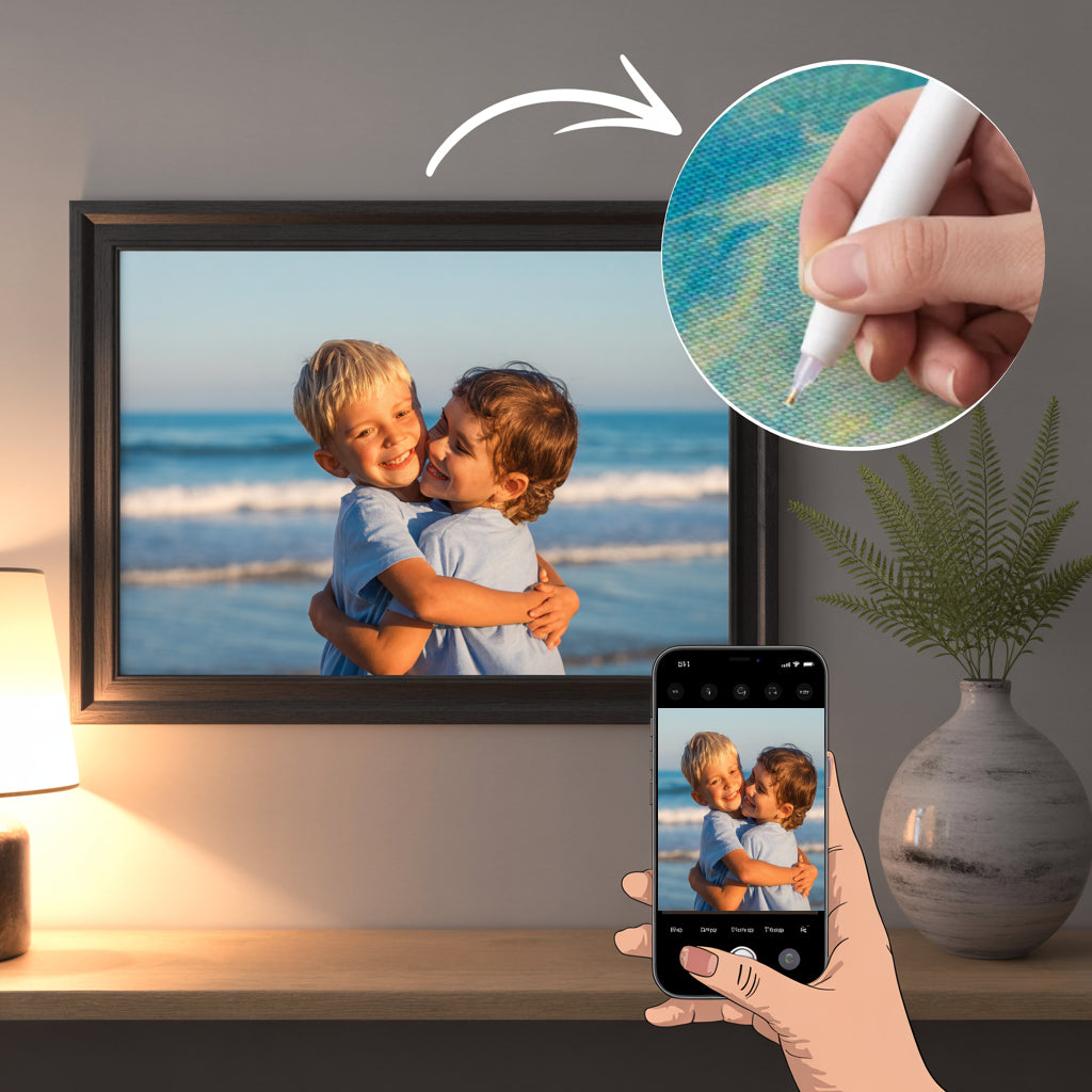 Diamond painting personnalisé - Téléchargez votre propre photo