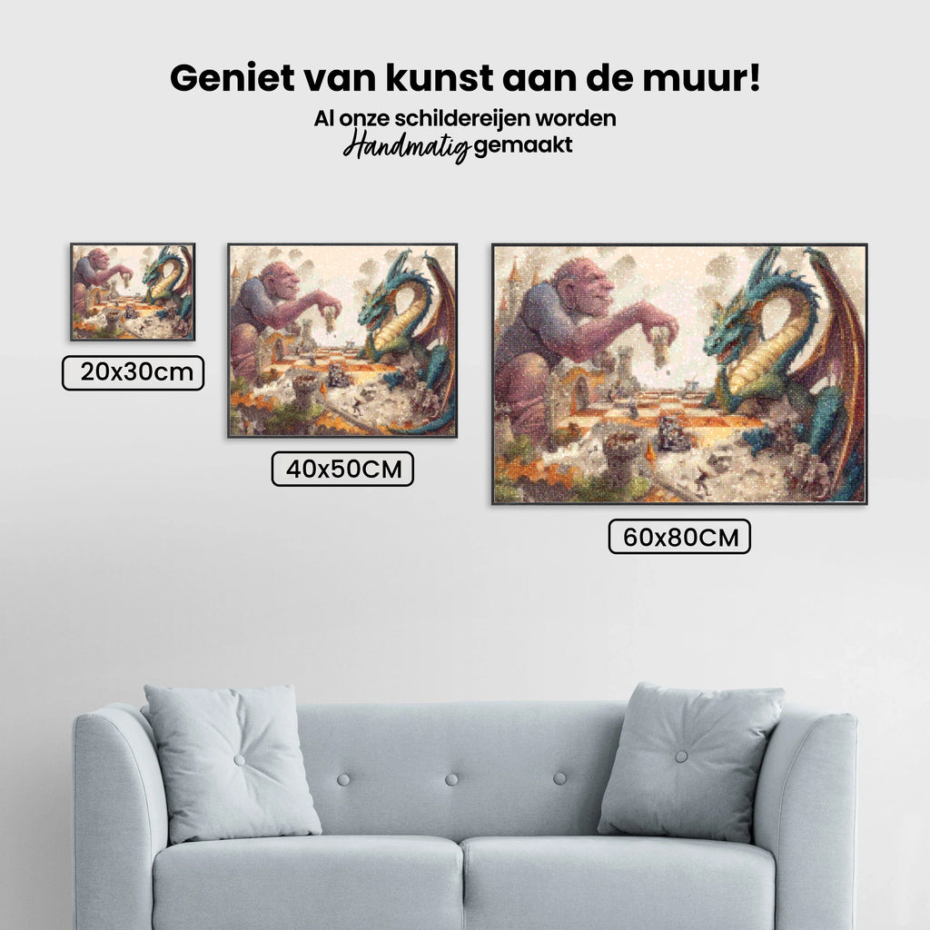 Diamond Painting - Échecs géants et dragons - SEOS Shop ®