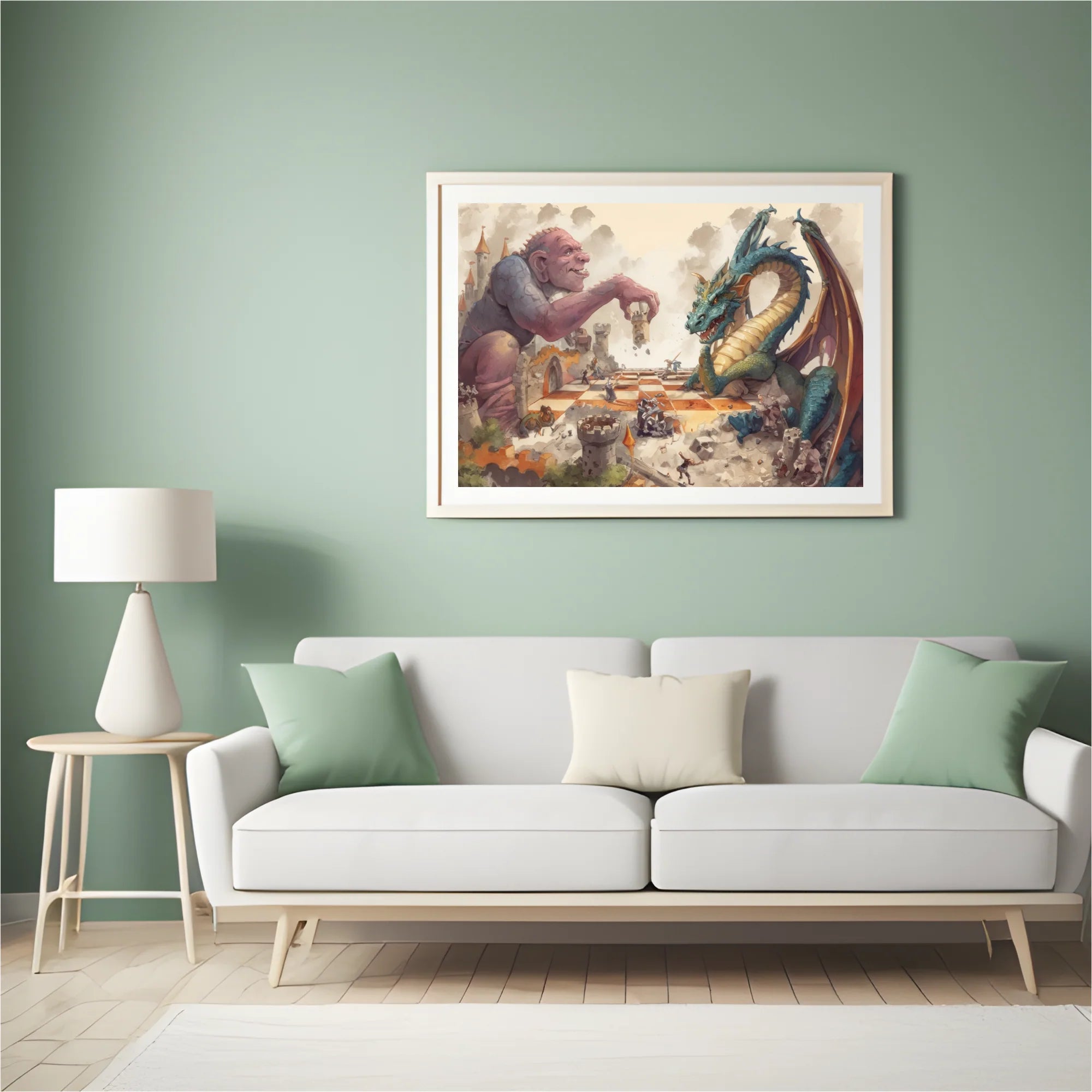 Diamond Painting - Échecs géants et dragons - SEOS Shop ®
