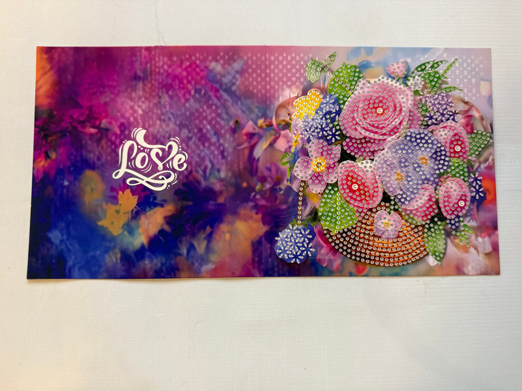 Diamant peinture carte de vœux - ensemble de 12 - y compris des enveloppes
