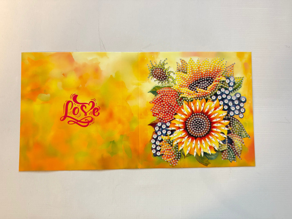 Diamant peinture carte de vœux - ensemble de 12 - y compris des enveloppes
