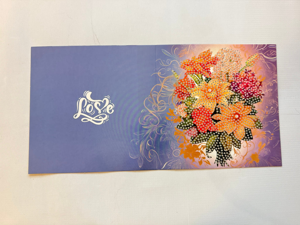 Diamant peinture carte de vœux - ensemble de 12 - y compris des enveloppes
