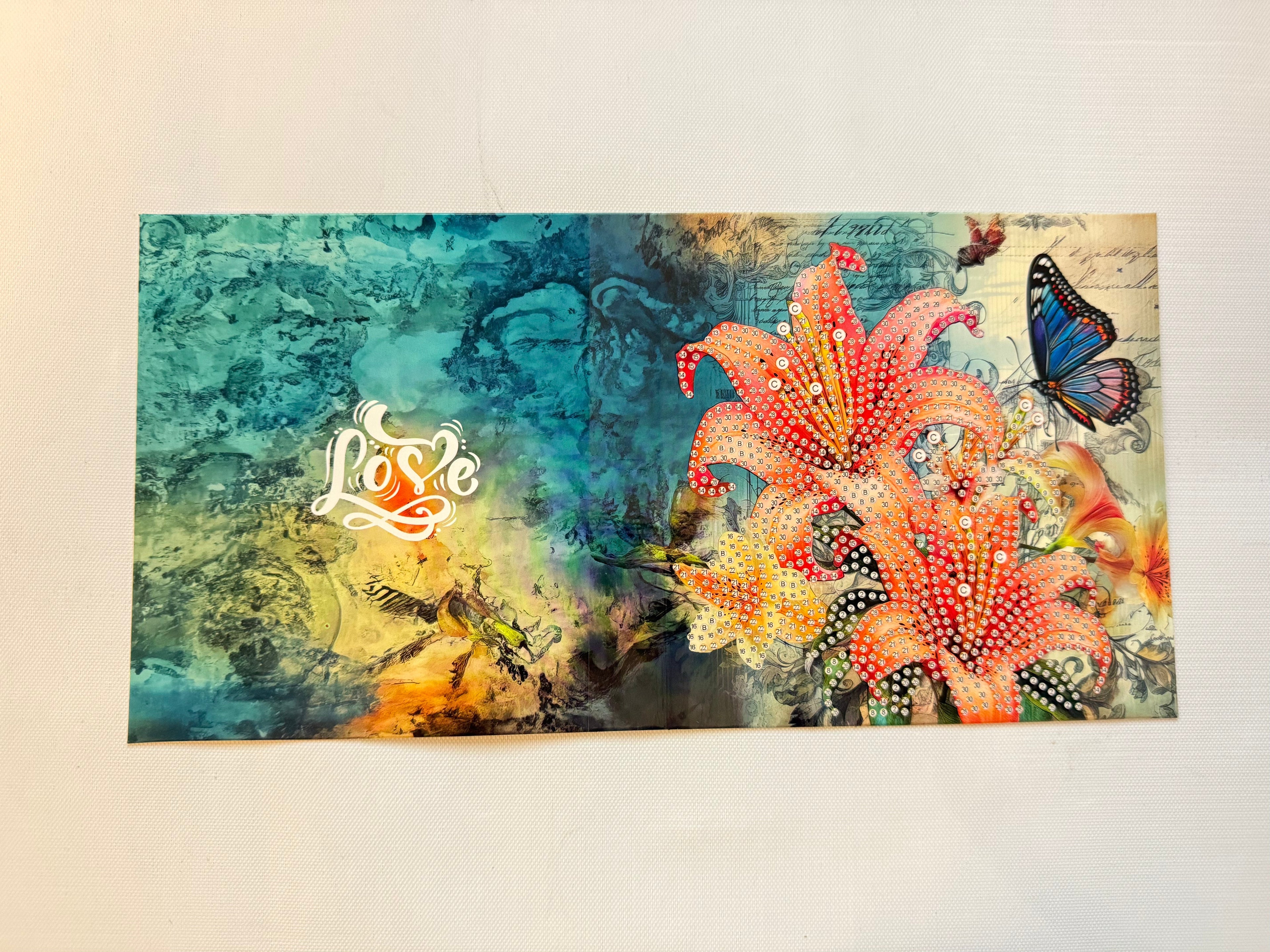 Diamant peinture carte de vœux - ensemble de 12 - y compris des enveloppes