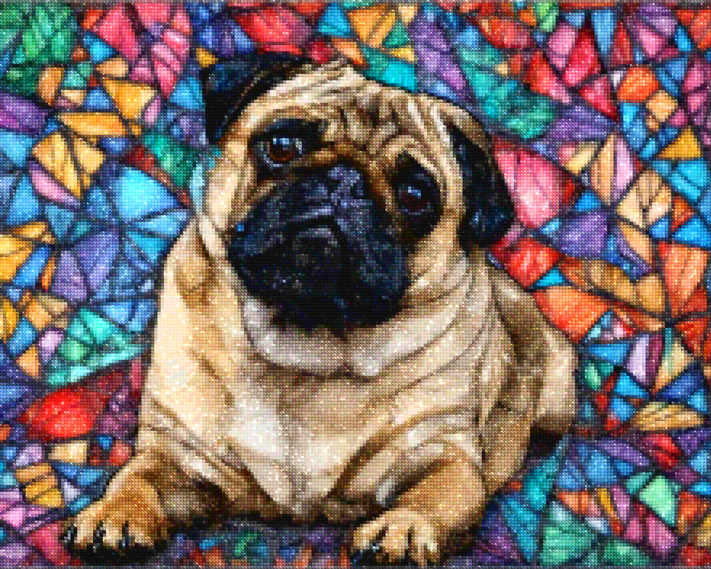 Diamond Painting - Verre teinté bouledogue - SEOS Shop ®