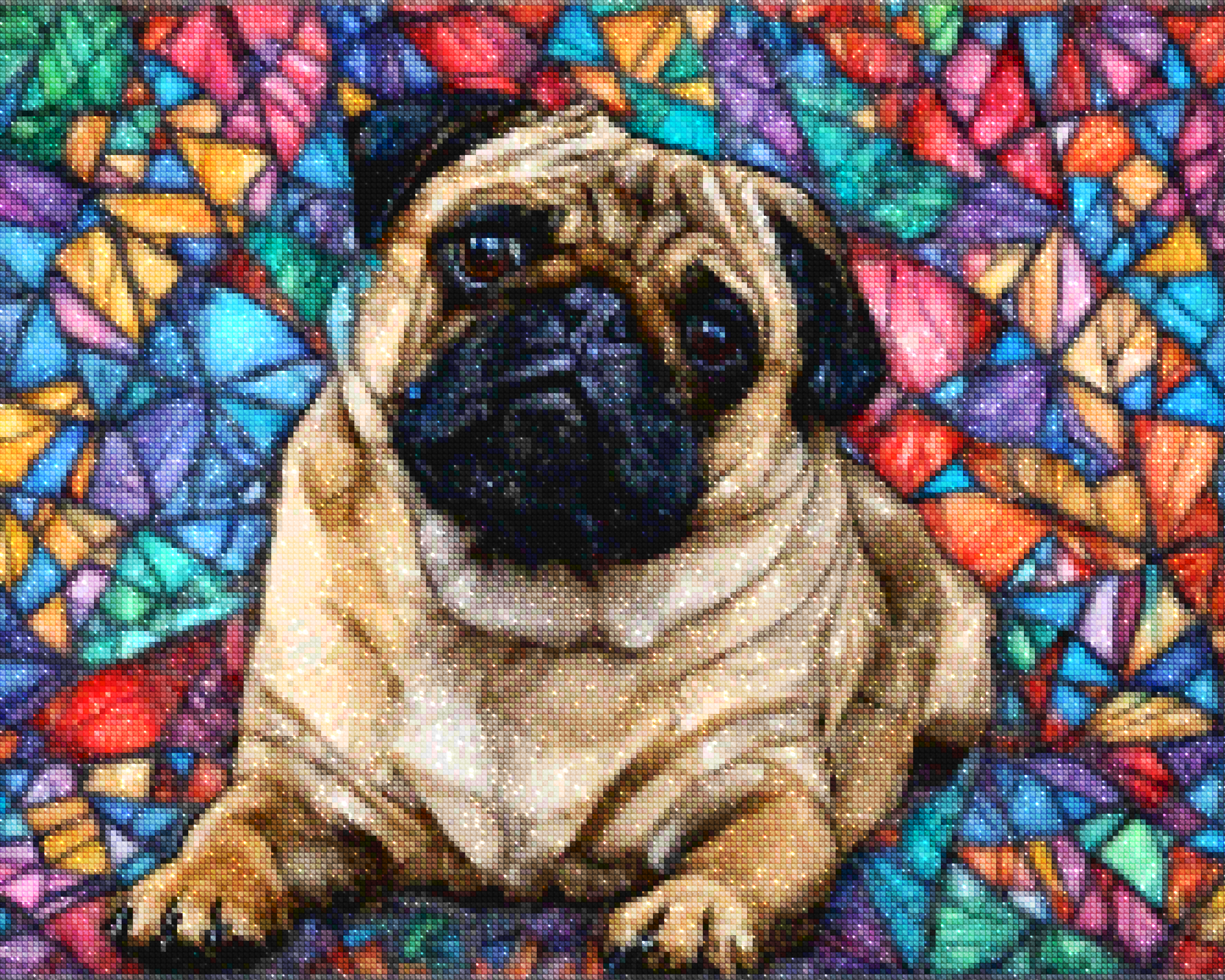 Diamond Painting - Verre teinté bouledogue - SEOS Shop ®