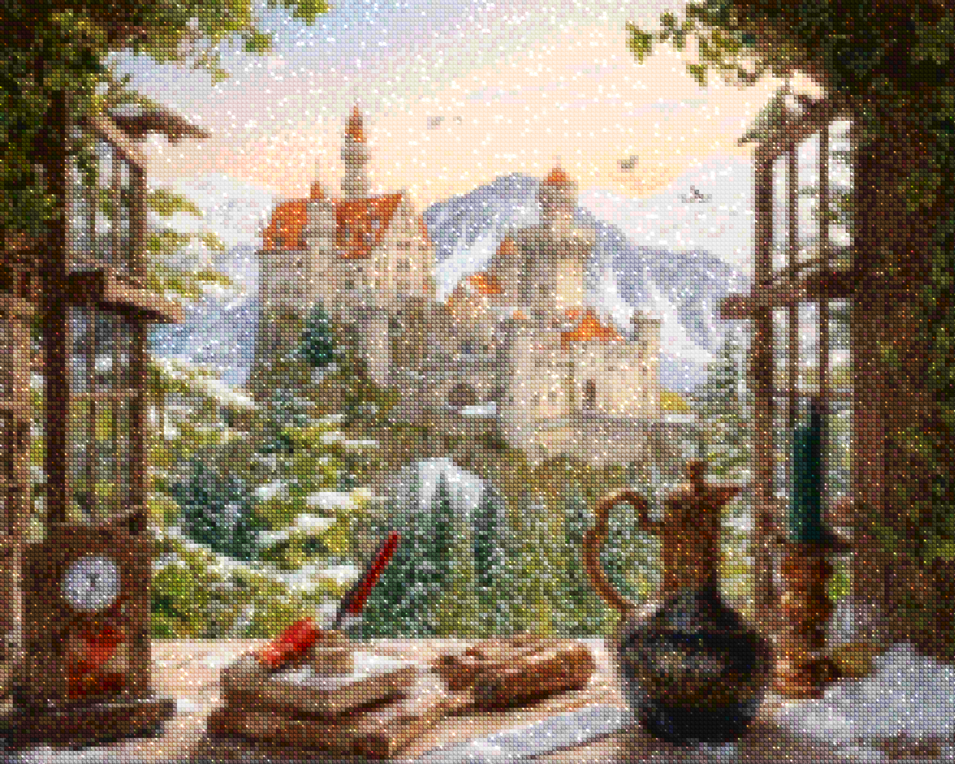 Diamond Painting - Château sur la montagne - SEOS Shop ®