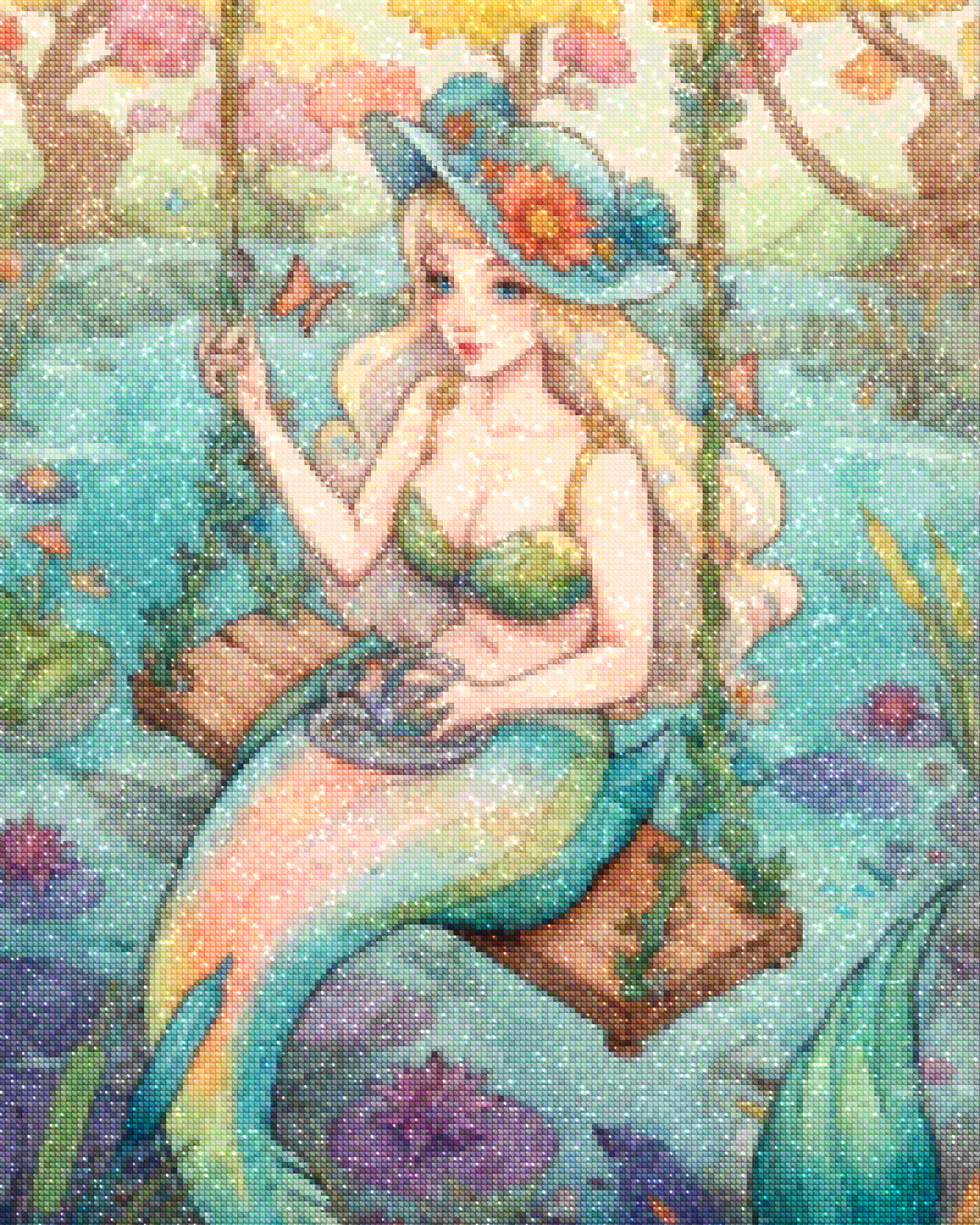 Diamond Painting - Sirène sur une balançoire - SEOS Shop ®