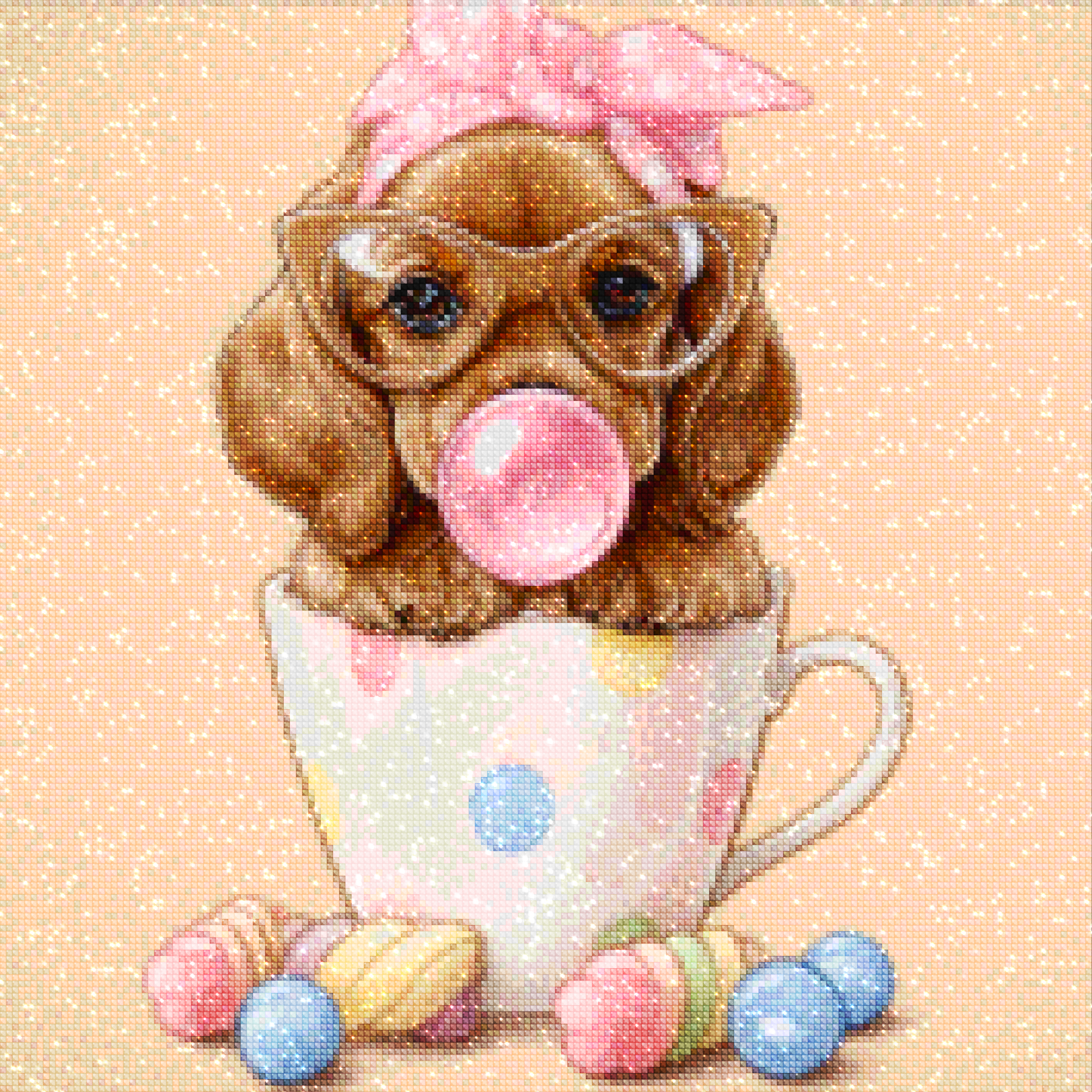 Diamond Painting - Chien en gomme à mâcher - SEOS Shop ®
