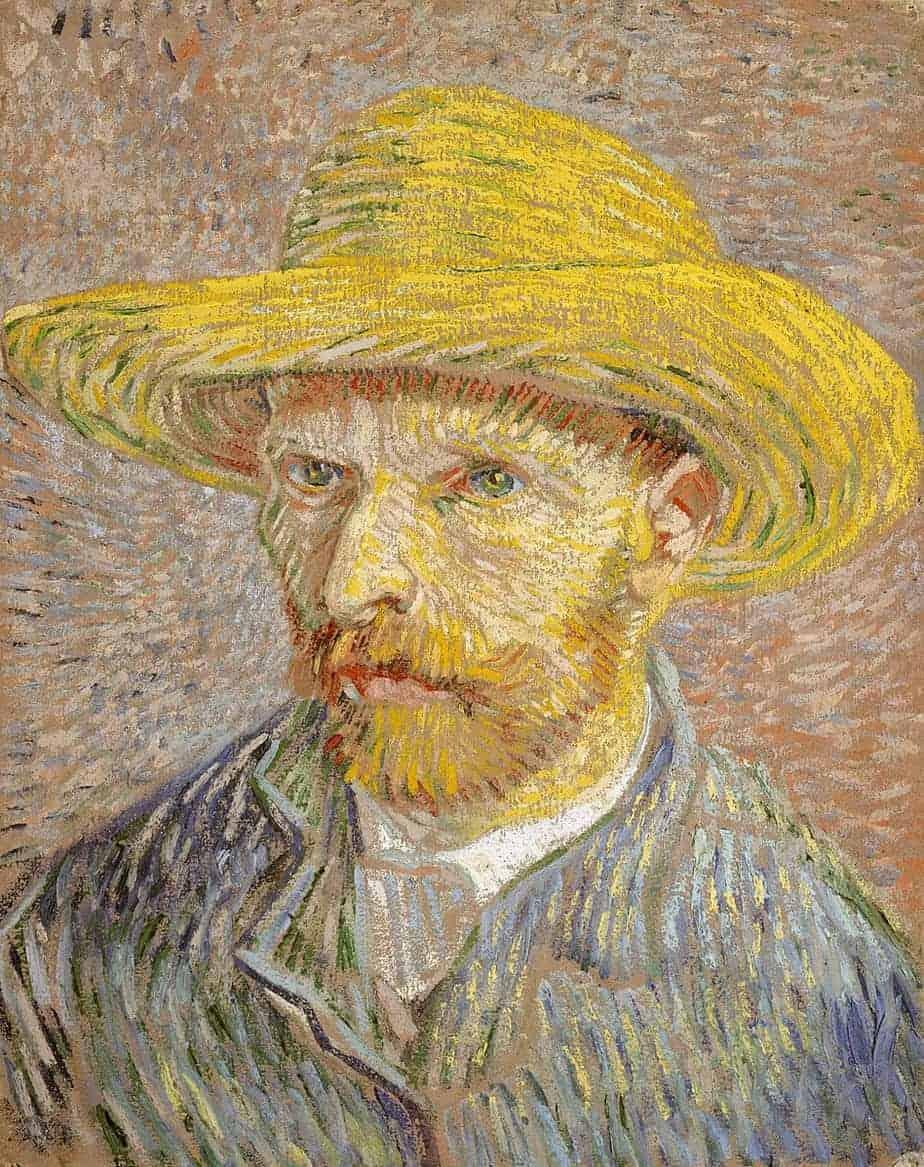 Diamond Painting Portrait de Vincent van Gogh avec Chapeau de Paille - SEOS Shop ®