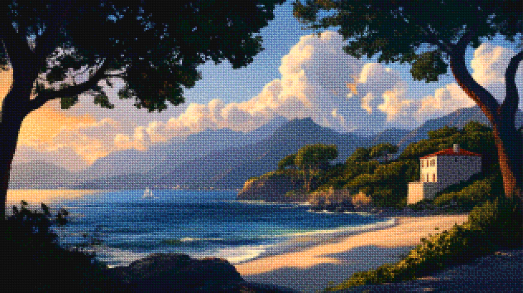 Diamond Painting - Rust au bord de la mer