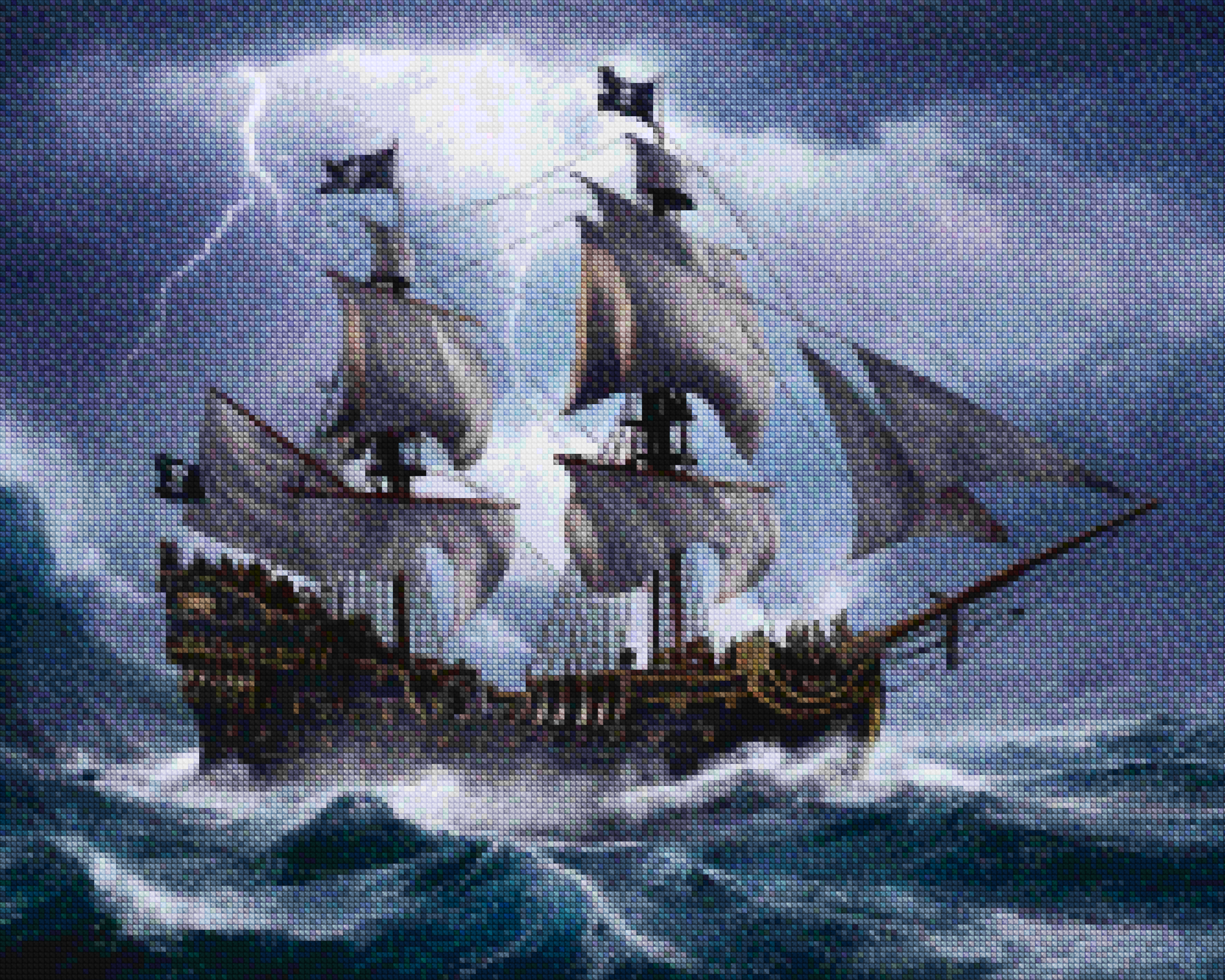 Diamond Painting - Galion né de la tempête