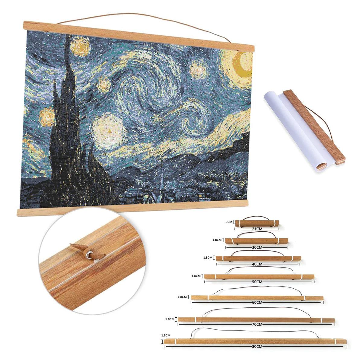 Cadre en bois pour Diamond Painting avec fermeture magnétique - SEOS Shop®